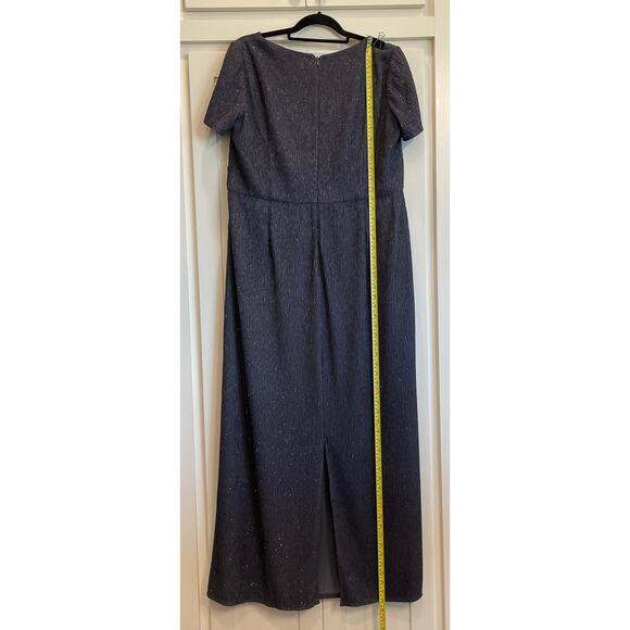 Oleg Casini Mother of Bride/Groom Formal Glittery Charcoal 18W - Picture 5 of 16